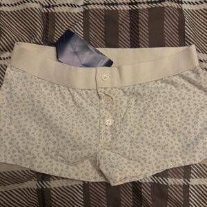 Brandy Melville blue floral shorts